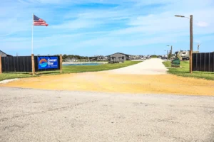 Entrance to RV Park near Lake Texoma