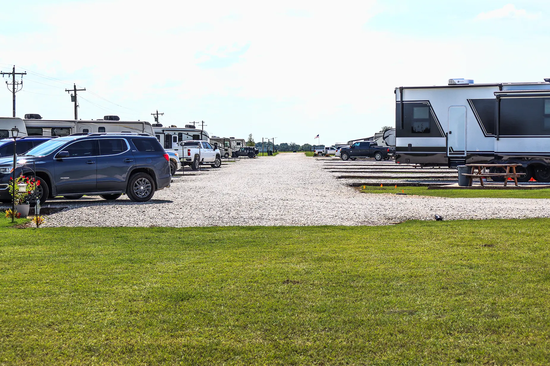 Long-term RV sites at Sunset View RV Resort on Lake Texoma
