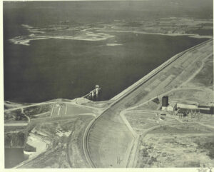 Historic aerial/early dam view